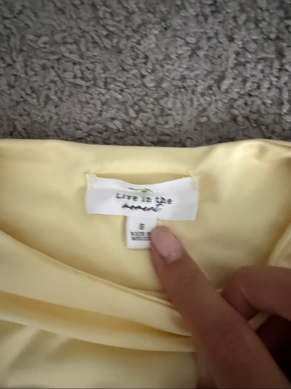 Butter Yellow Rushed Tank - Picture 3 of 3